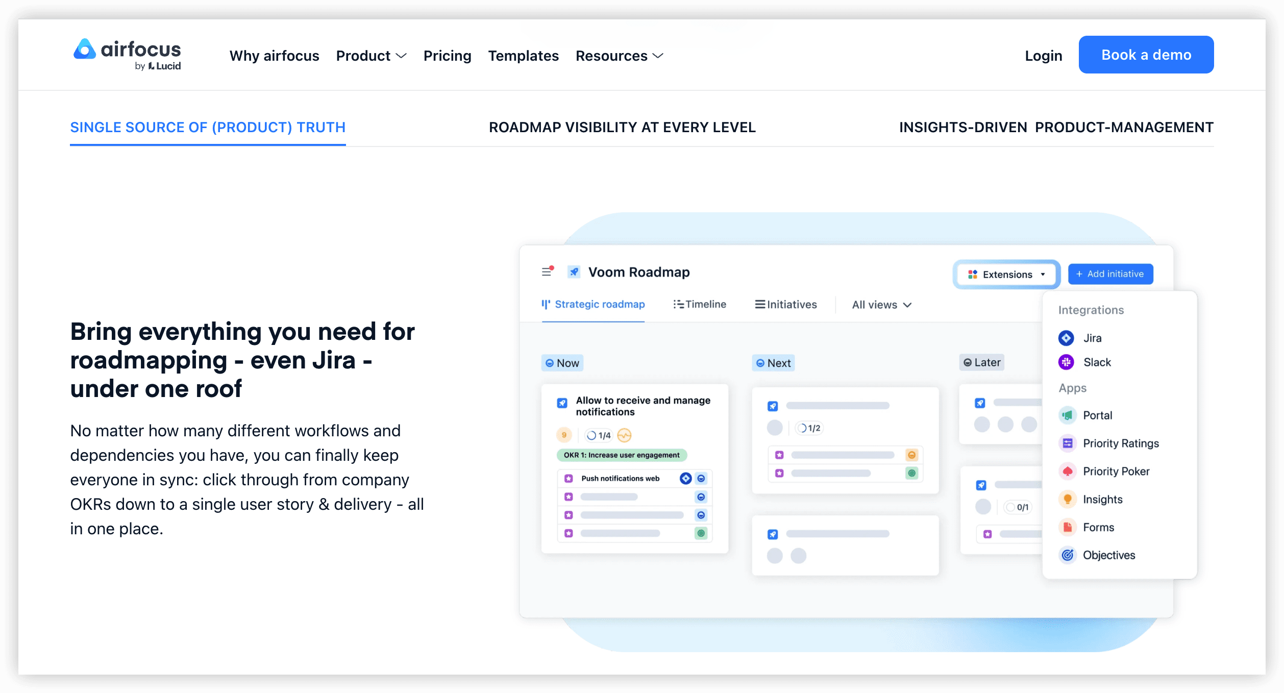 产品管理系统 Airfocus 产品图