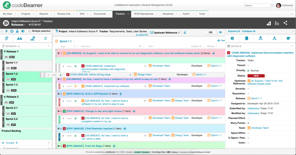 产品管理系统 Codebeamer 产品图