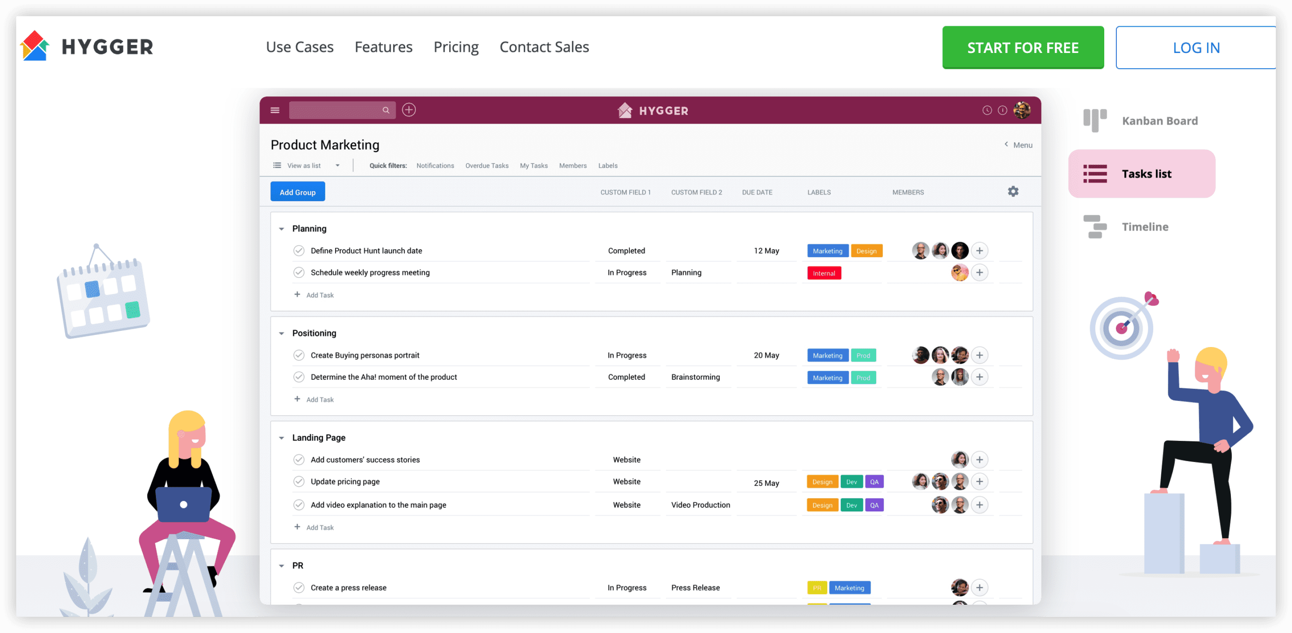 产品管理系统 Hygger 产品图
