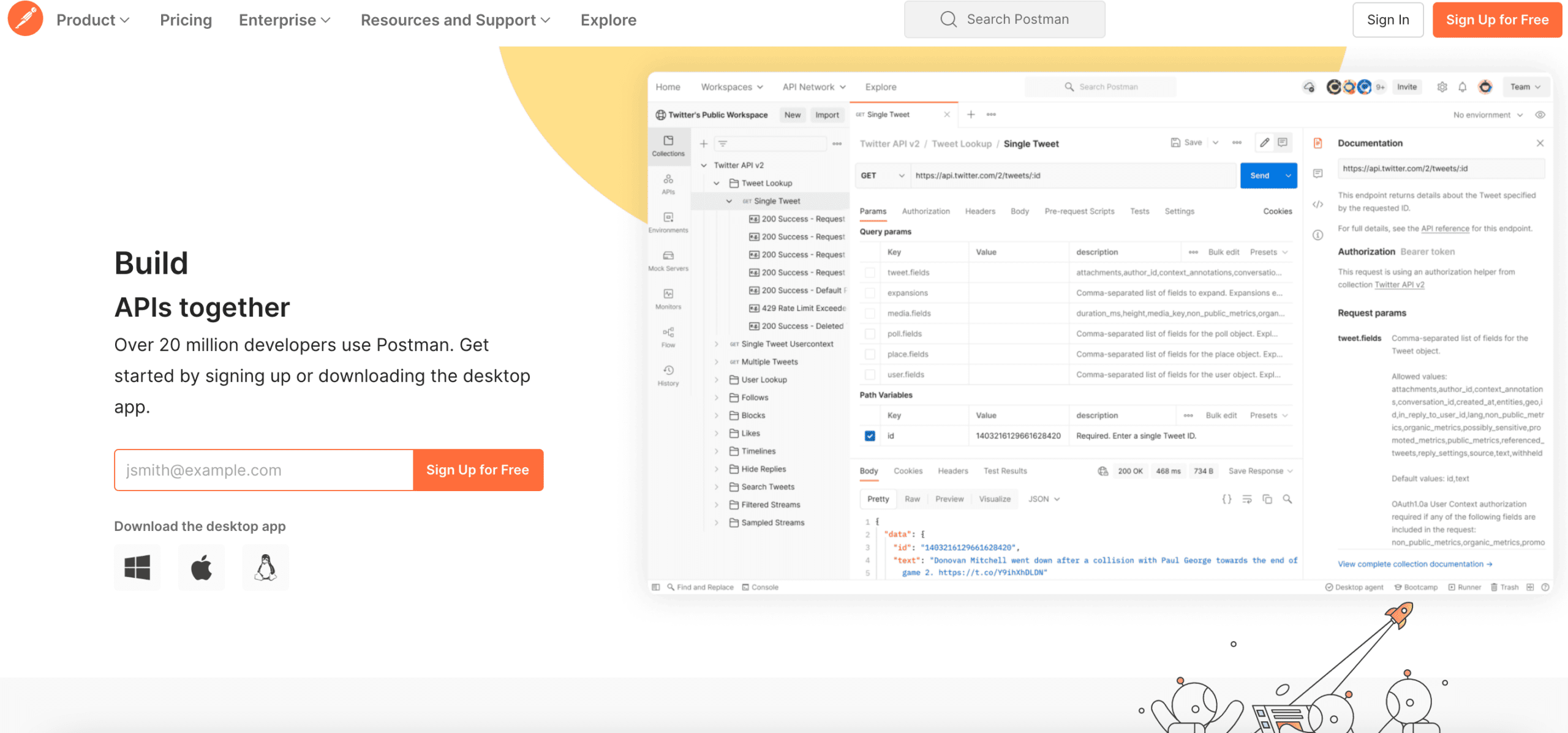 产品管理系统 Postman 产品图