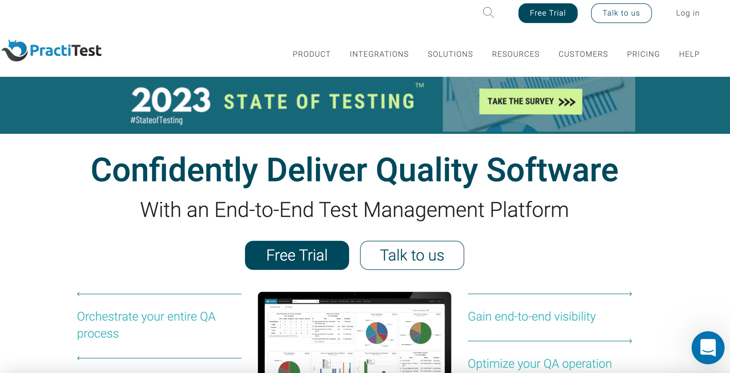 产品管理系统 PractiTest 产品图