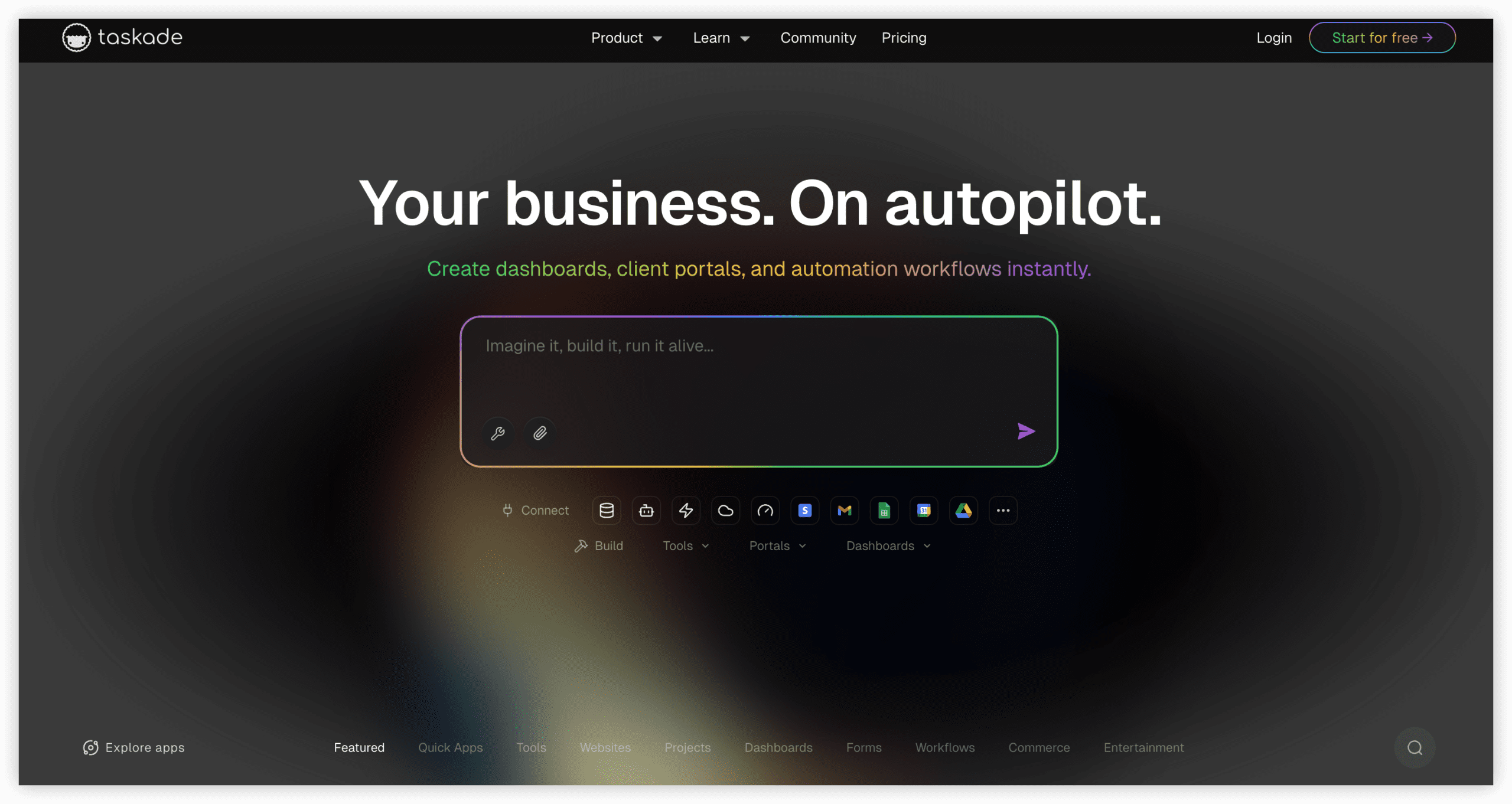 产品管理系统 Taskade 产品图