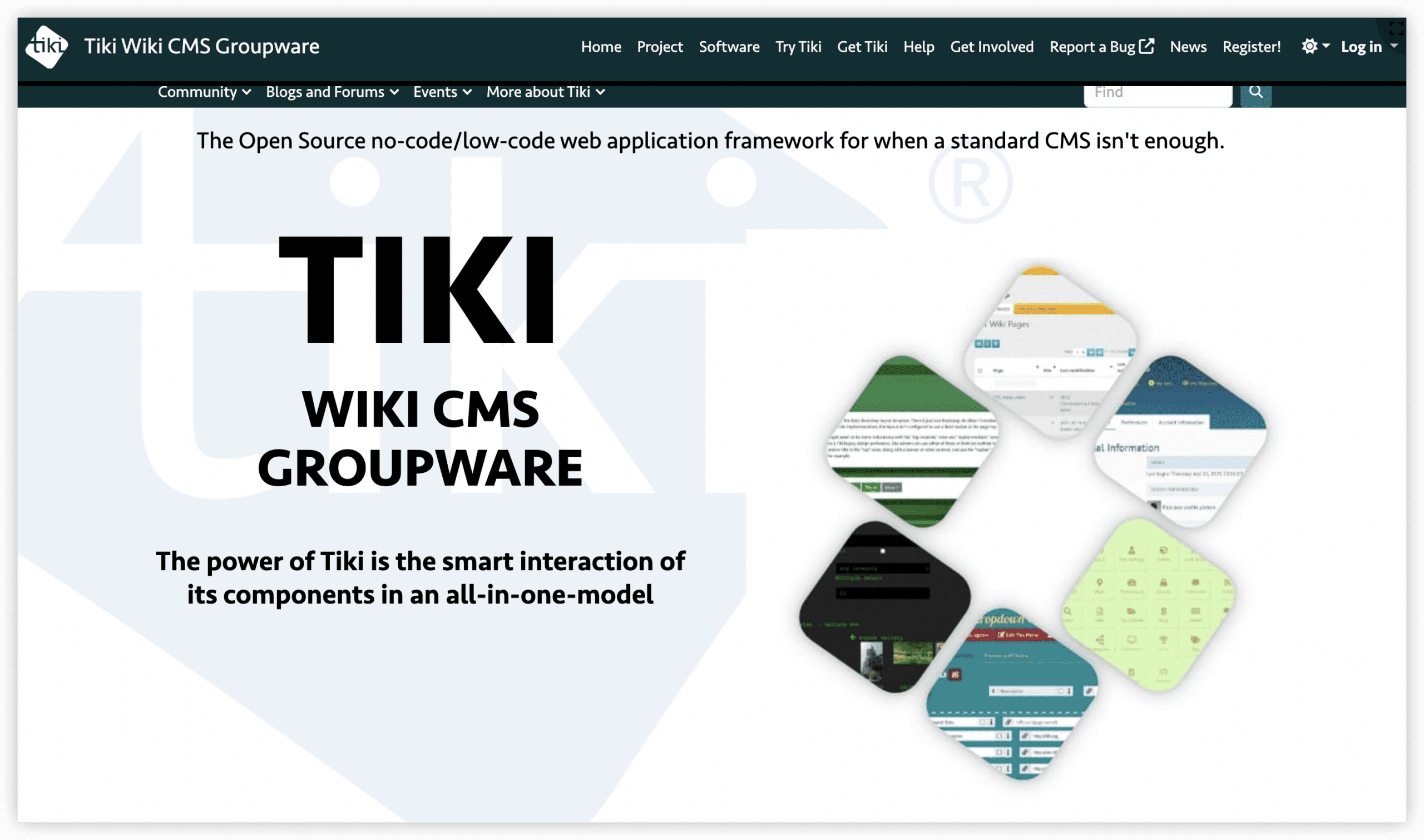 产品管理系统 Tiki Wiki CMS Groupware 官网首页