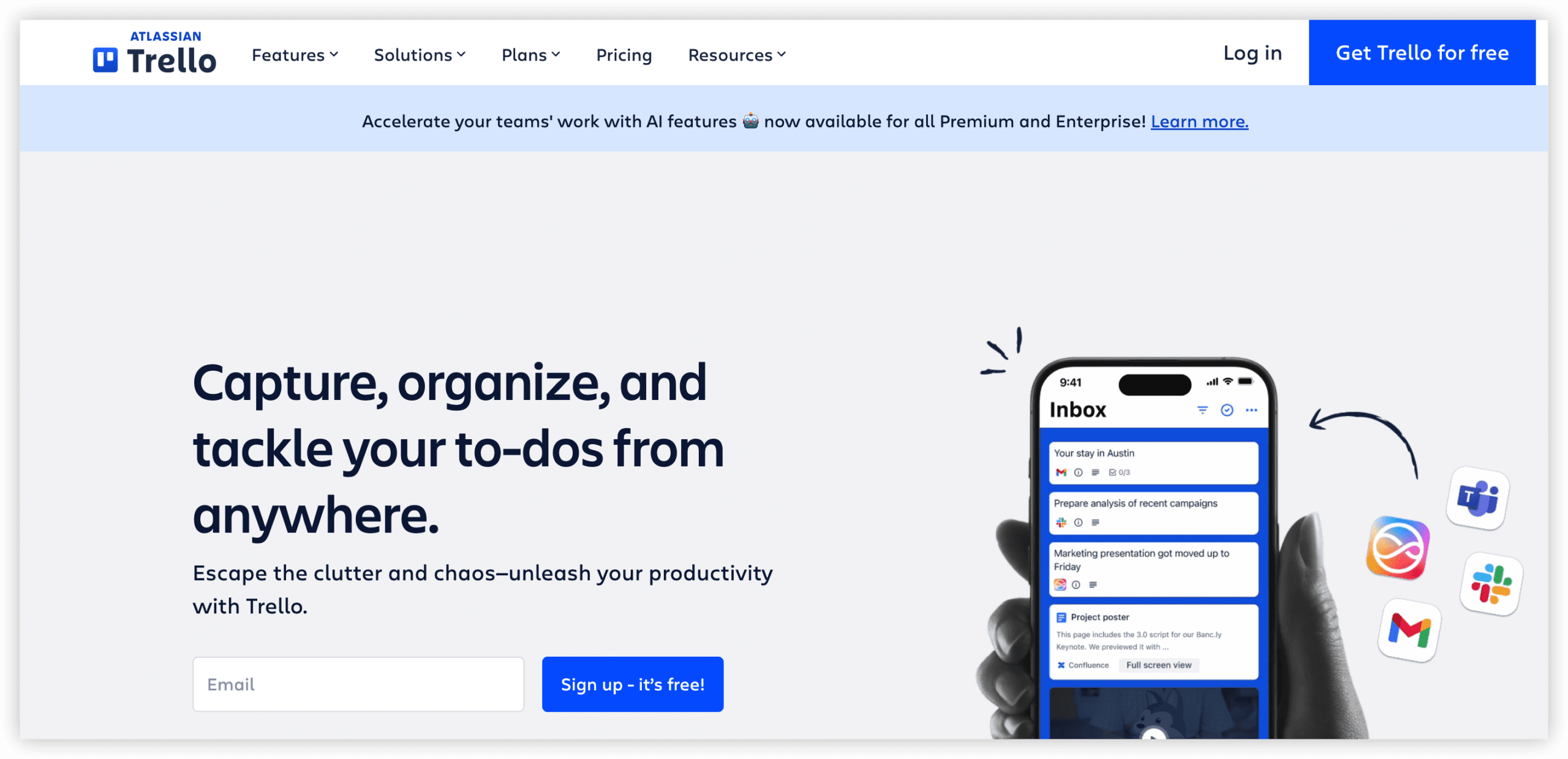 研发需求管理系统 Trello 产品图