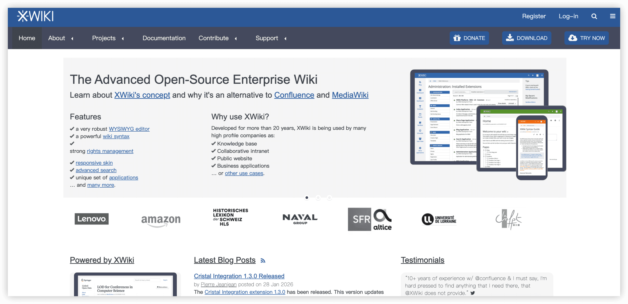 产品管理系统 XWiki 产品图